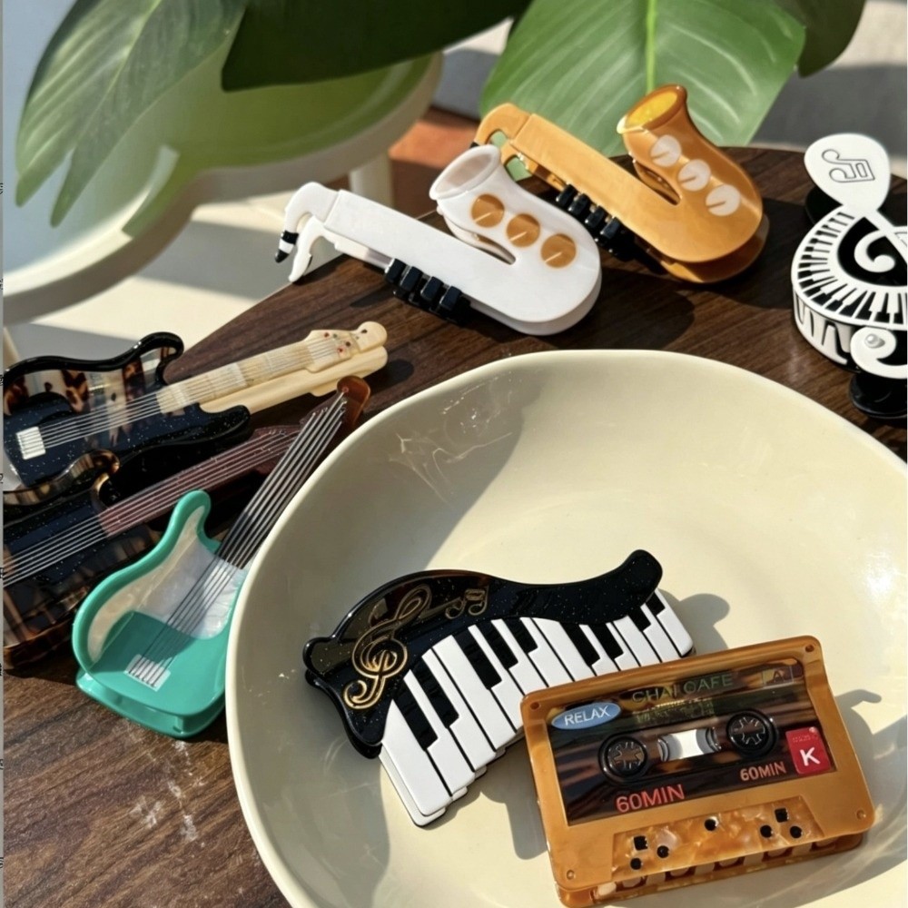Musical Instrument Video - New Acetic Acid Acetate Hair Claw