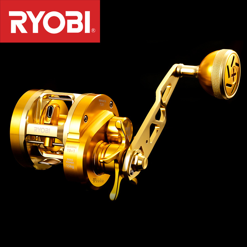 Ocean Drum Wave - JapanRYOBIRyobiVARIUSValius Gold Iron Plate Reel Full