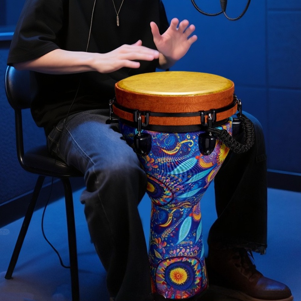 Musical Instrument Djembe - Large 10-inch African Drum Portable Professional