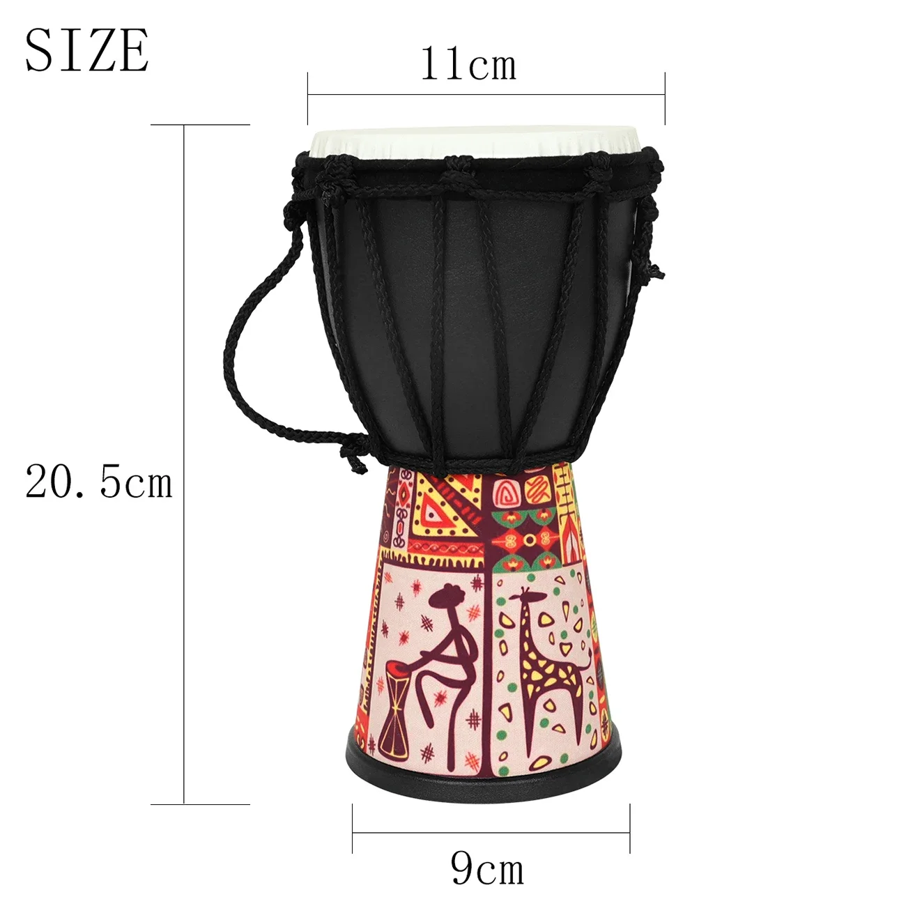 4-Inch African Drum Handmade T - Musical Instrument Djembe 评论和价格