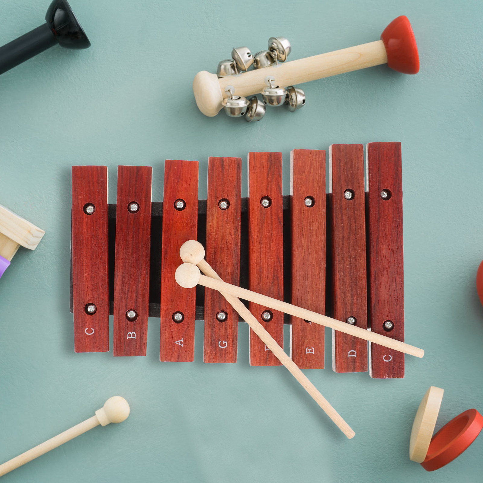 Wooden Xylophone for Beginner  - Musical Instrument Mallet 评论和价格