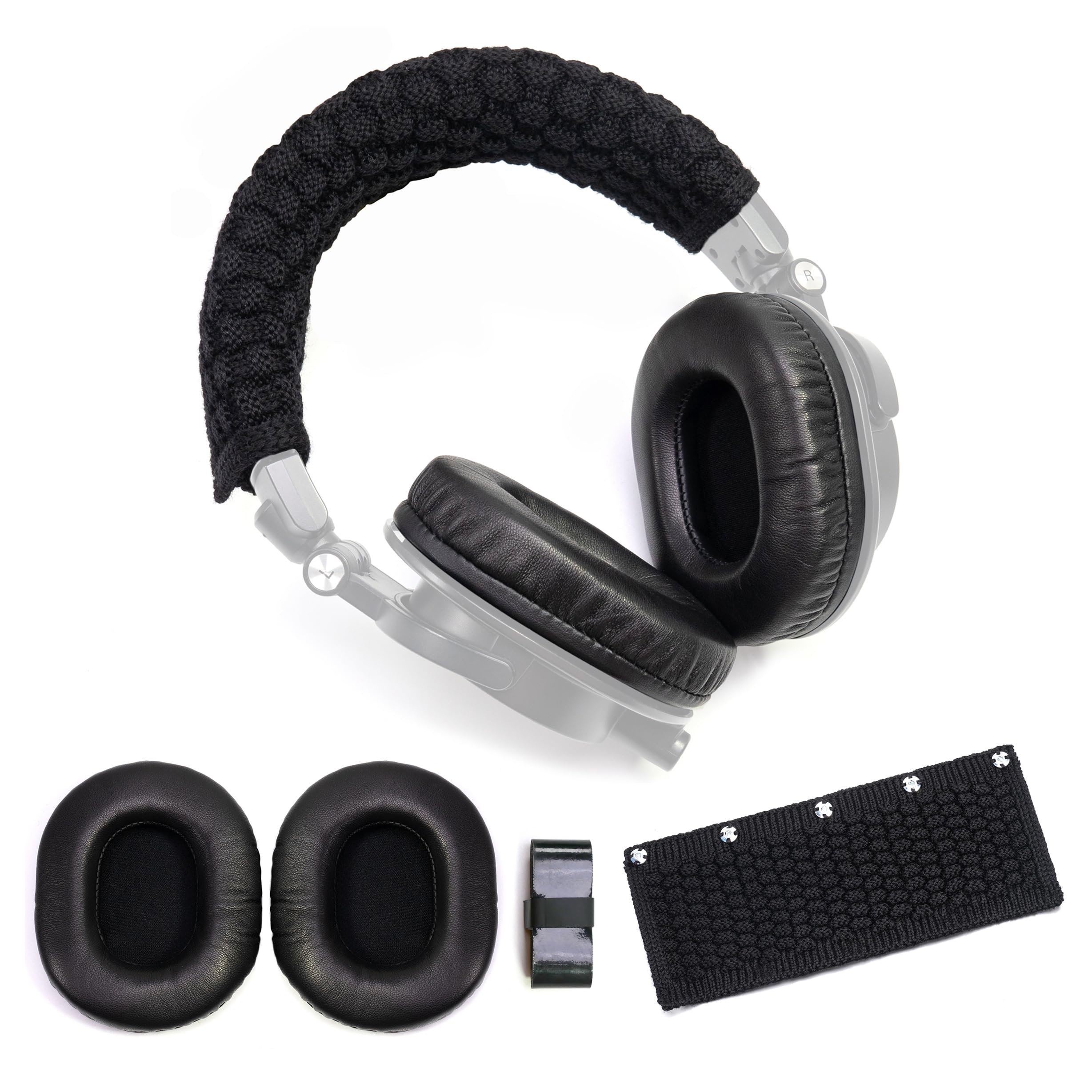 Lambskin Ear Pads Wool Headban - Audio Technica Headphone Ath-M20X 评论和价格