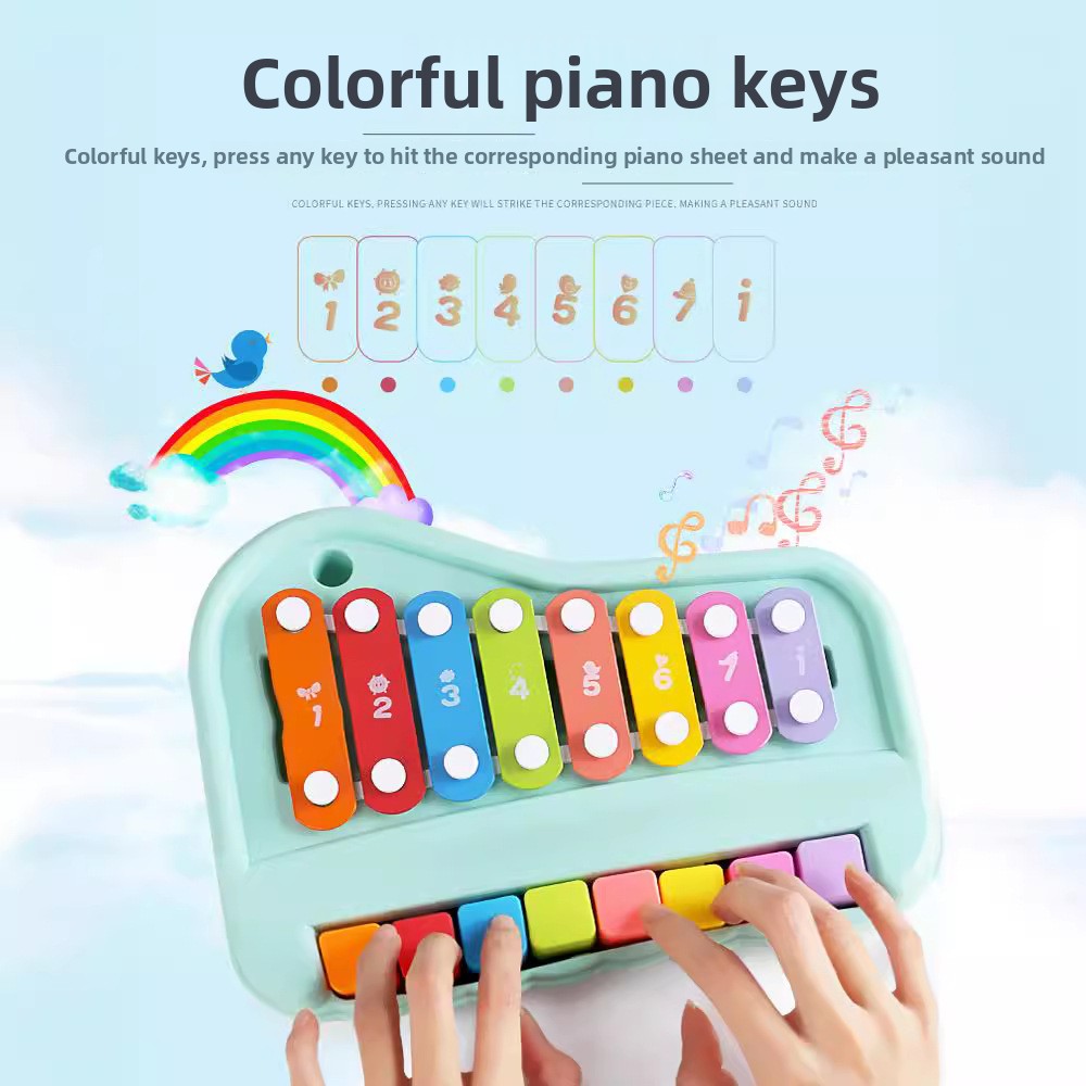 8-Note Xylophone Piano 2-in-1  - Musical Instrument Mallet 评论和价格