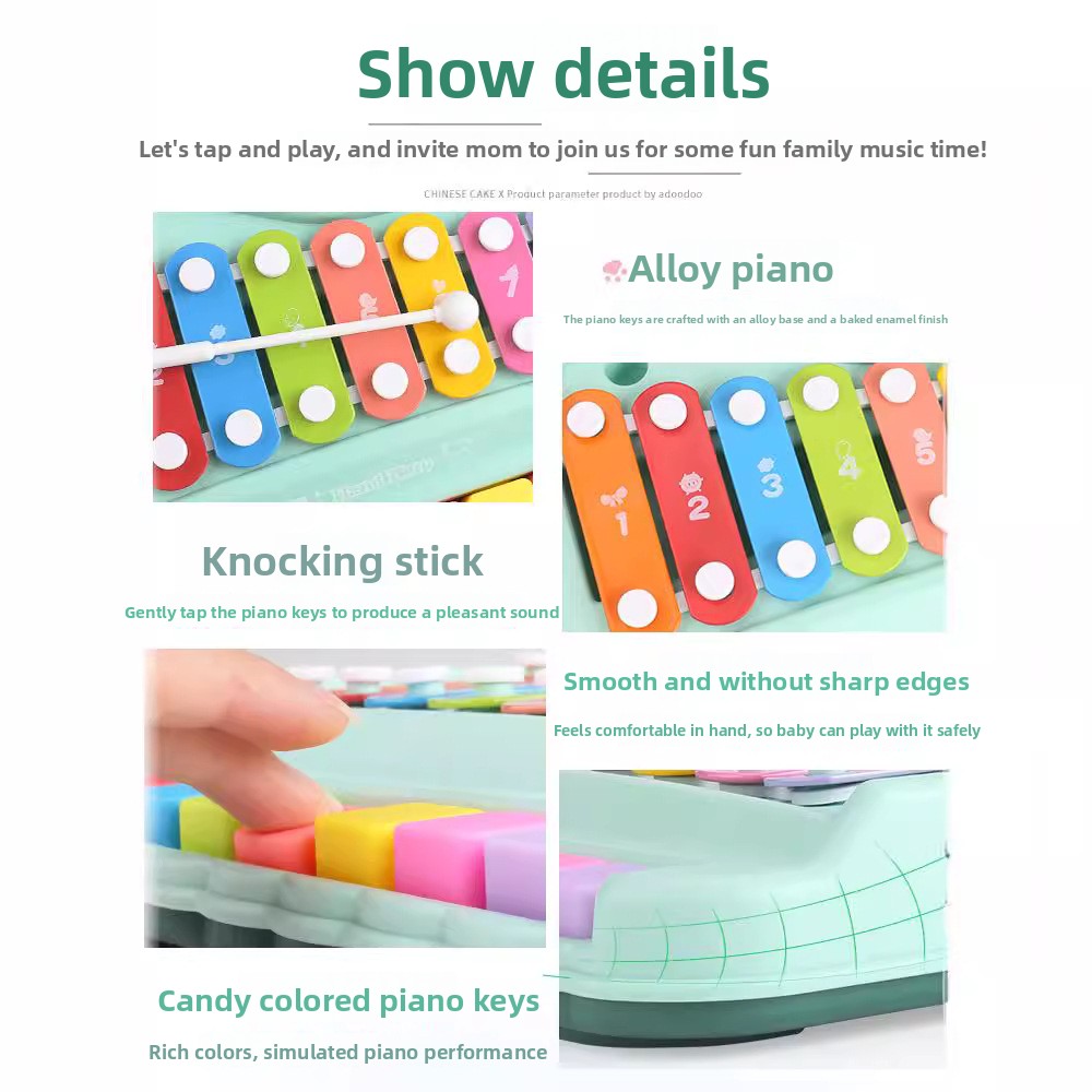 8-Note Xylophone Piano 2-in-1  - Musical Instrument Mallet 评论和价格